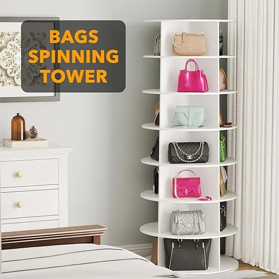 SpaceAid 7 Tier Rotating Shoe Rack