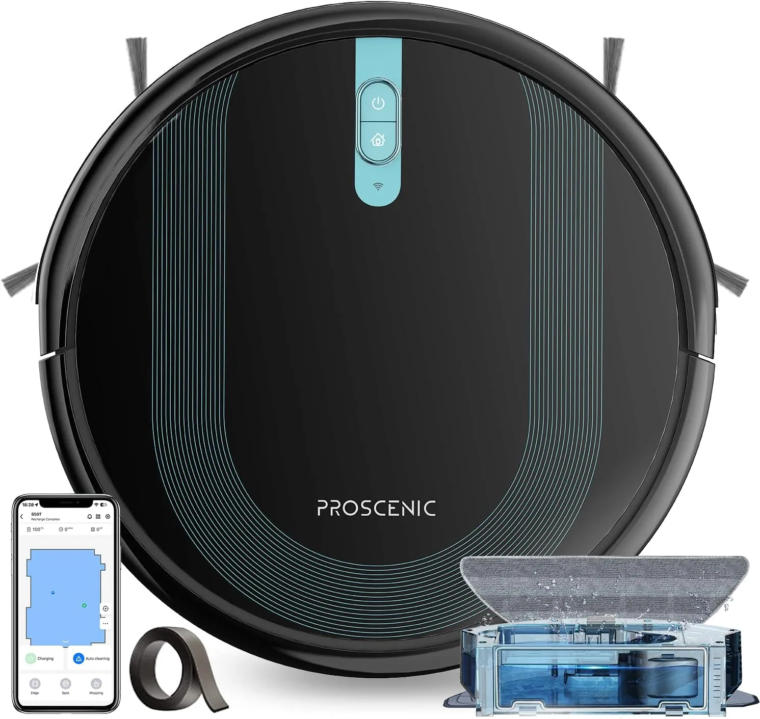 Proscenic 850T Robot Vacuum Cleaner with Mop