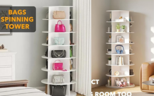 Read more about the article Transform Your Closet with the SpaceAid 7 Tier Rotating Shoe Rack Tower